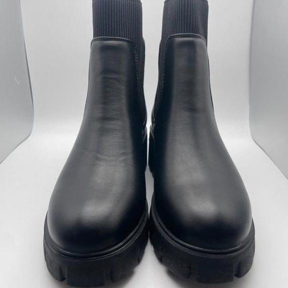 CUSHIONAIRE Women's STRETCH slip on Chelsea boot BLACK 7 - Picture 3 of 6